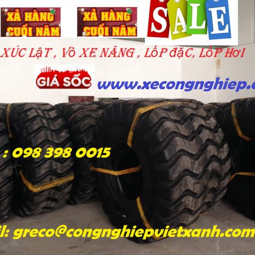 Lốp xe xúc lật, công trình chính hãng